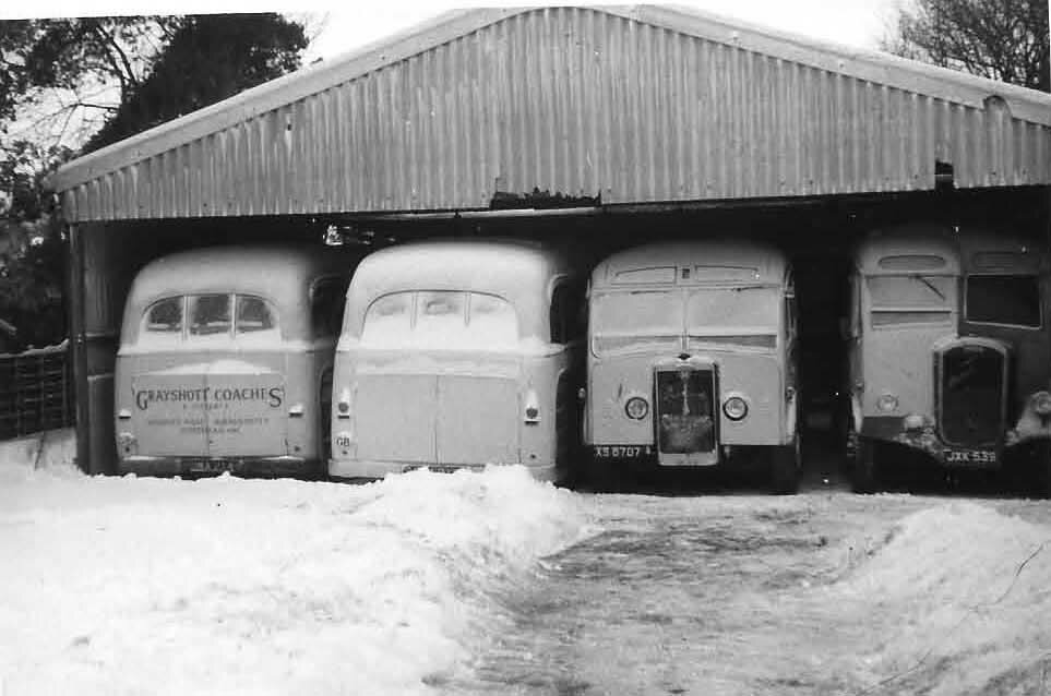 Grayshott Coaches, Headley Road January 1963