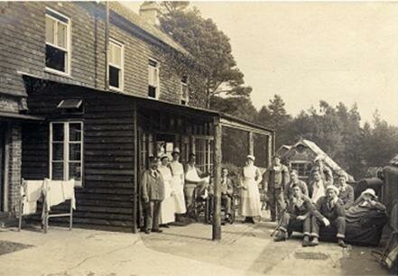 Patients and Staff at the Grayshott War Hospital 1917