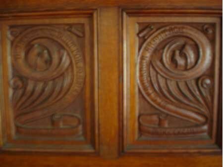 Inscription above Fireplace