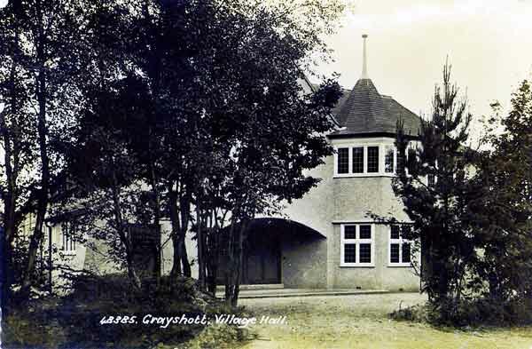 Photo og Grayshott Village Hall c.1902