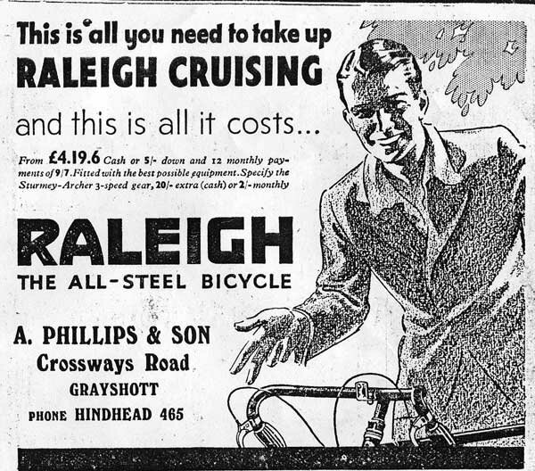 Advert from the Alton Mail in 1936