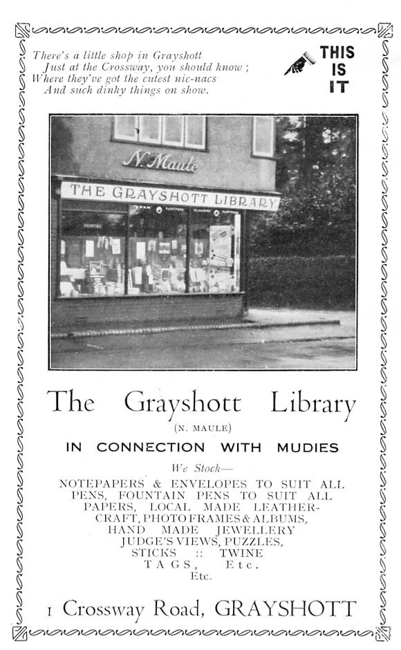 Grayshott Library advert